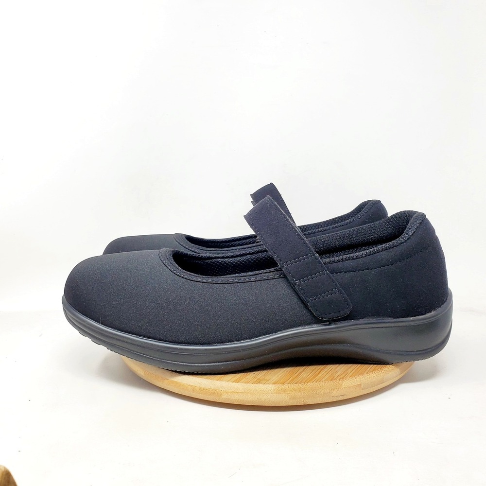 Orthofeet Mary Jane Shoes Womens 11 X WIDE Black Comfort Sneaker 827 Springfield